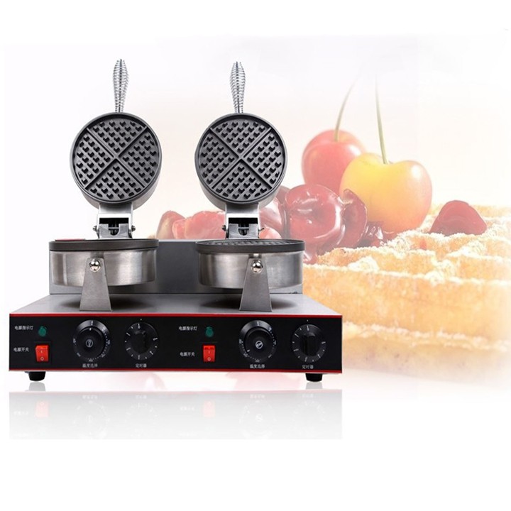 Máy làm bánh kẹp - bánh waffle công nghiệp Đôi