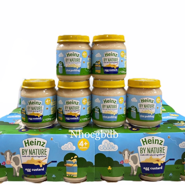 Hũ dinh dưỡng Heinz cho bé 4m+120g nắp vàng (Anh)