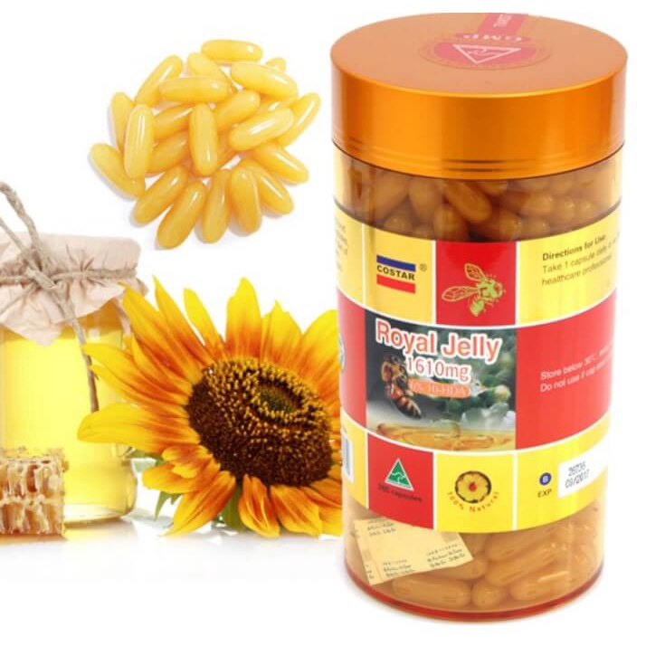 Viên Uống Làm Đẹp Từ Sữa Ong Chúa Costar Royal Jelly 1610mg 10HDA – 365 viên
