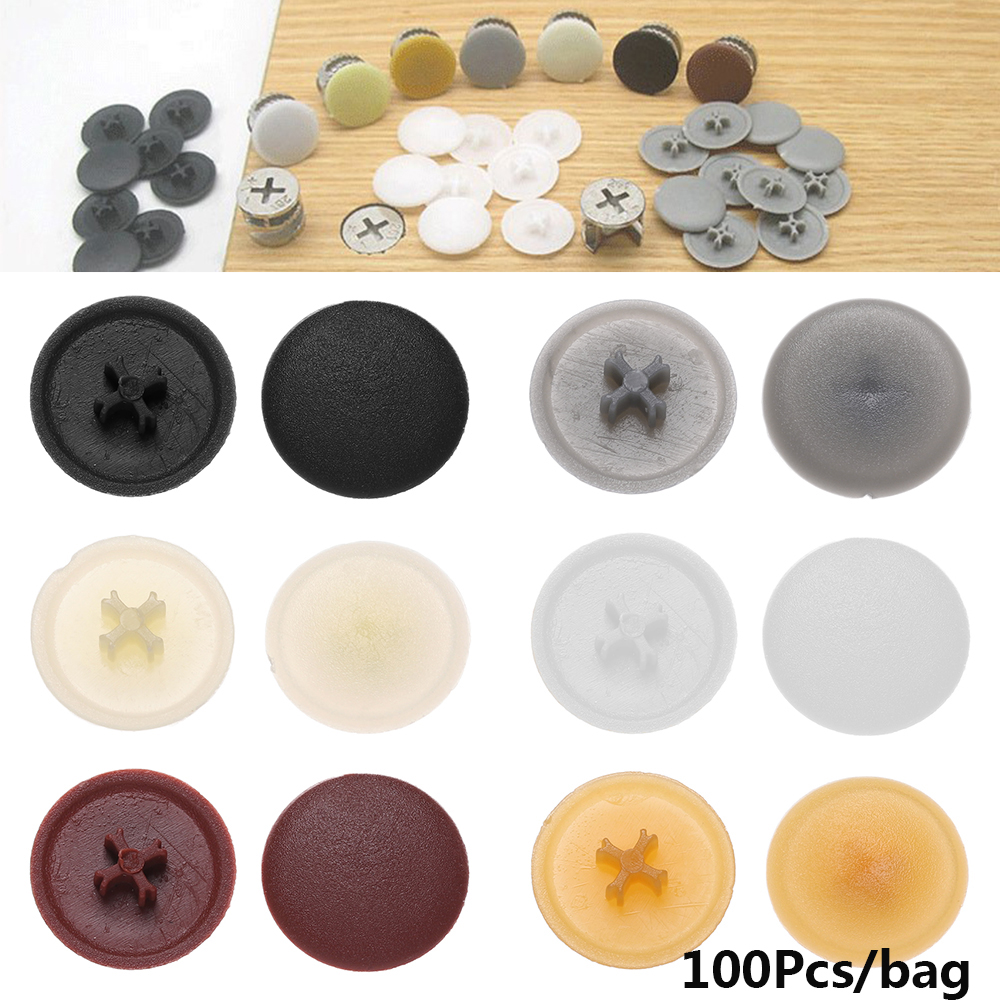 100 Ốc Vít Nhựa Nhiều Màu Trang Trí Nội Thất