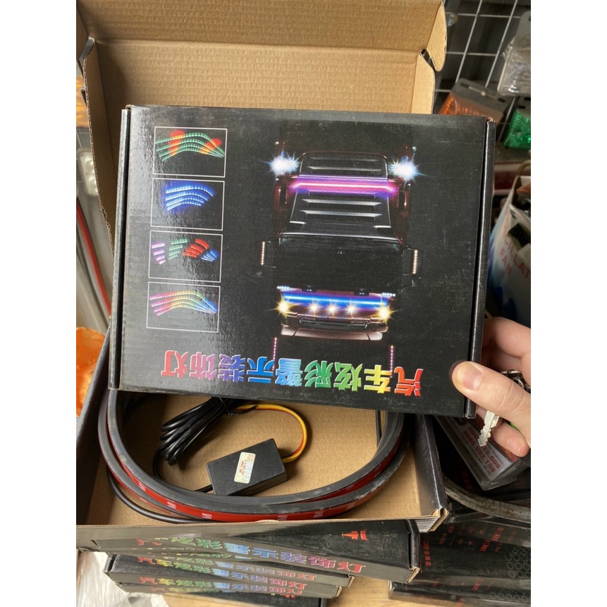 Dây led nóc, đèn led nháy đầu xe  36 kiểu loại cao cấp có tụ điện 12v, 24v  dùng trang trí , định vị ô tô xe tải máy côn