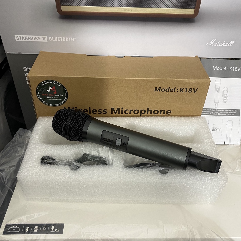 Micro Karaoke không dây Excelvan K18V cho loa Harman Kardon, JBL, Marshall