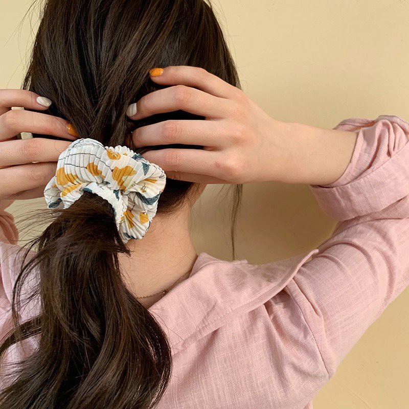 Đồ Cột Tóc Vải Scrunchies Makeup, Dây Buộc Tóc Crunchies Phụ Kiện Tóc Nữ