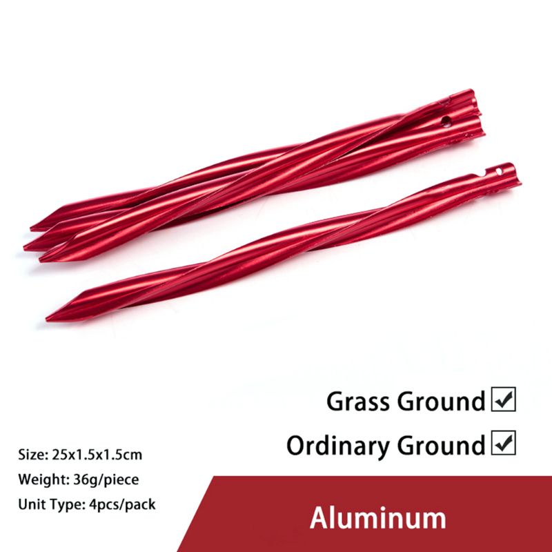 Cọc Dựng Lều Bằng Hợp Kim Nhôm ABS Đa Năng Cho Hoạt Động Cắm Trại Ngoài Trời