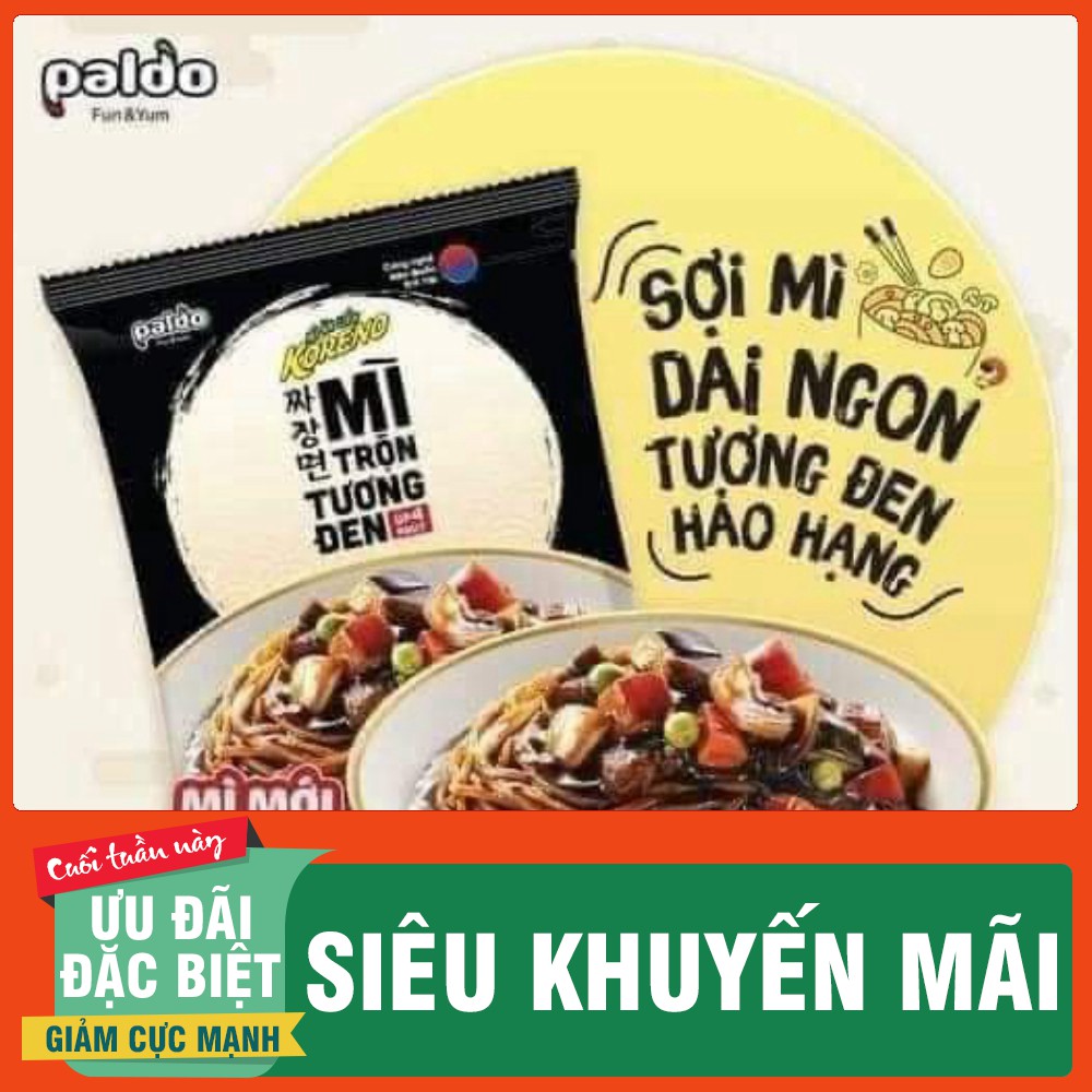 1 Thùng mì trộn Tương đen Koreno - Mì ăn liền bán chạy nhất việt nam (20 gói )