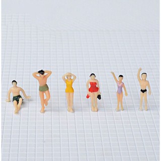 Người mô hình bãi biển nhiều hình dáng tỉ lệ 1/75 dùng trang trí