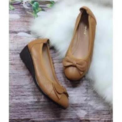 Giày Cao Gót Nữ, Giày Búp Bê Nữ Đế Xuồng Cao 5cm Chất Da Bò Cực Êm Xinh Xắn Hàng Cao Cấp Selena Shop