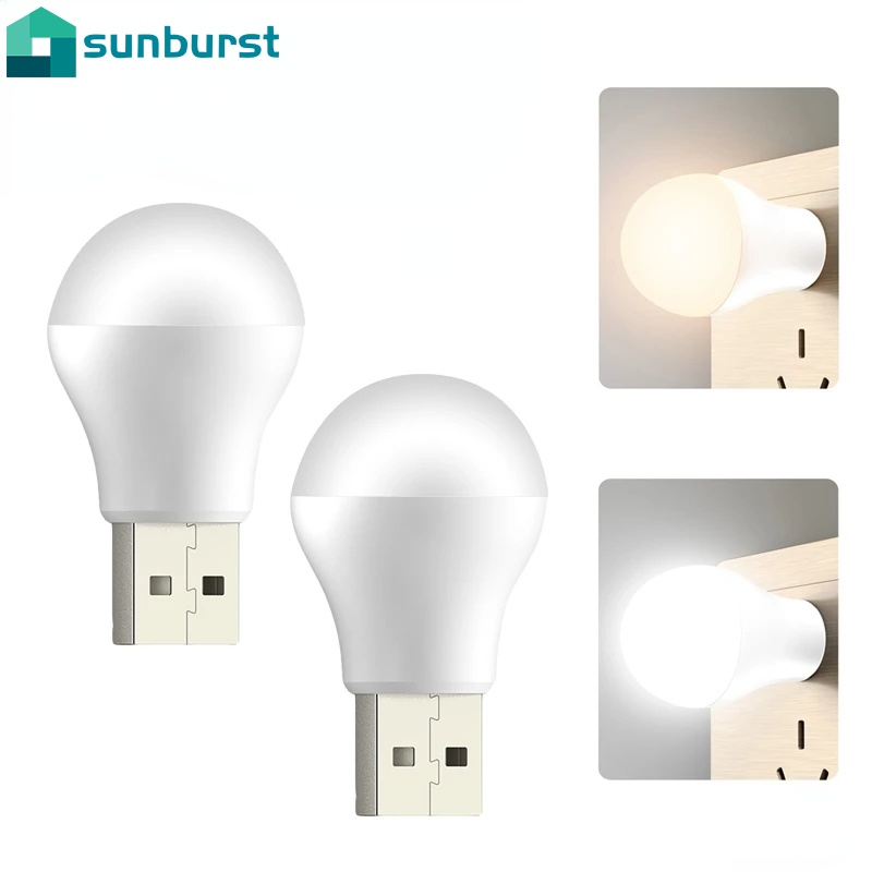Set 2 Đèn LED USB Không Dây Thân Thiện Với Môi Trường Ánh Sáng Trắng Ấm Bảo Vệ Mắt Khi Ngủ/Đọc Sách/Máy Tính