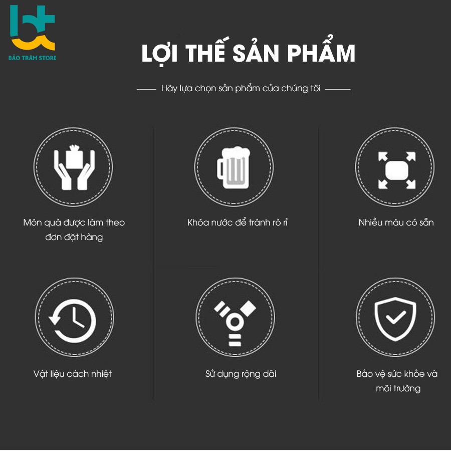 Bình giữ nhiệt hiển thị nhiệt độ cảm ứng 500ml ,nắp ngăn pha trà chất liệu inox 304 phủ sơn chống xước bảo hành 6 tháng | BigBuy360 - bigbuy360.vn