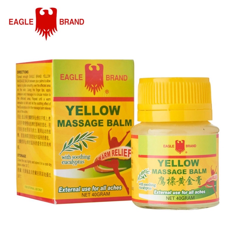 DẦU CÙ LÀ Ó VÀNG YELLOW BALM (Lọ 40g) Nhập Khẩu SINGAPORE