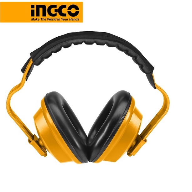 Chụp tai bảo vệ chống ồn INGCO HEM01 siêu nhẹ độ giảm ồn 24dB điều chỉnh theo cỡ đầu