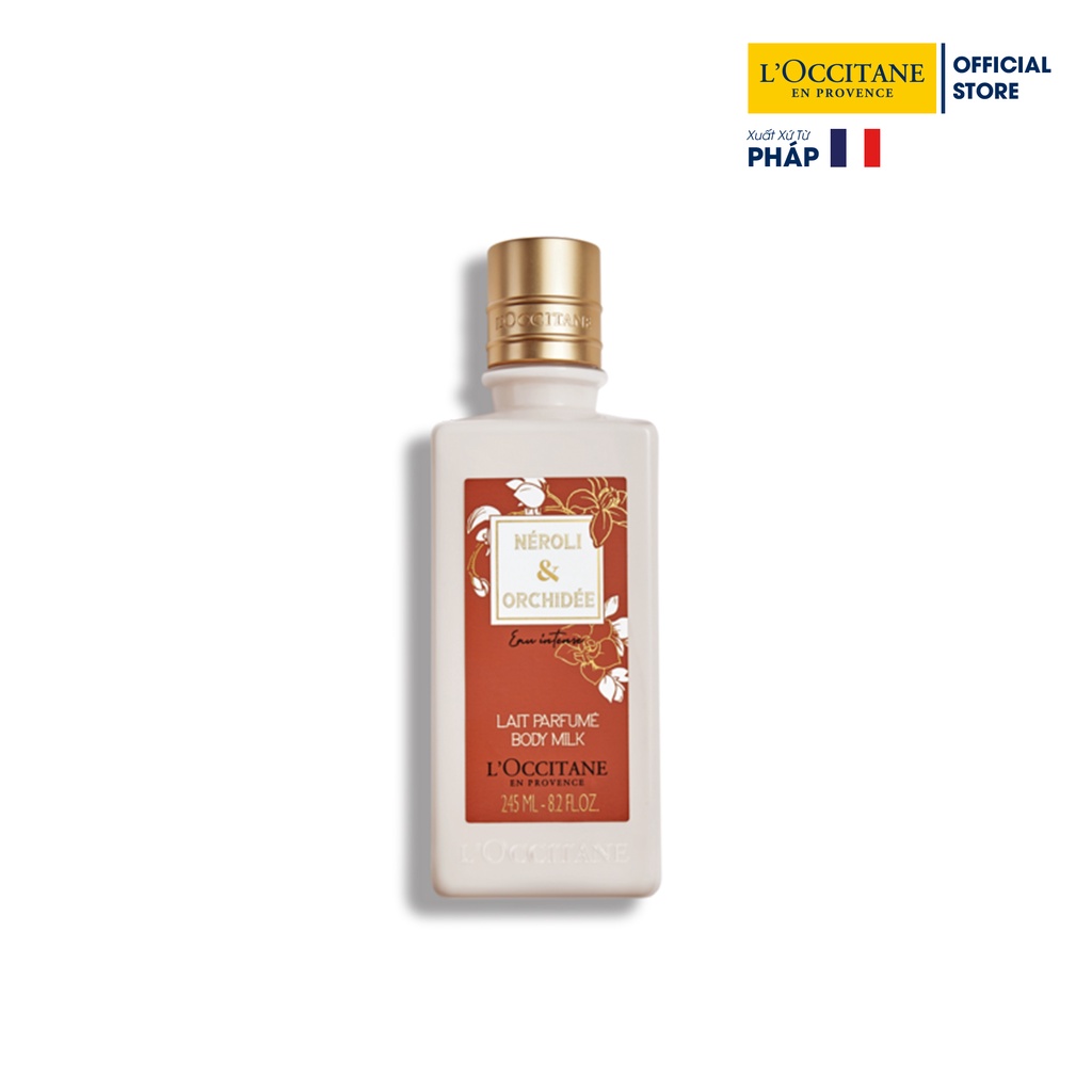 Sữa Dưỡng Thể Hương L'Occitane Hoa Cam &amp; Hoa Lan Vani Néroli &amp; Orchidée Eau Intense Body Milk 245ml