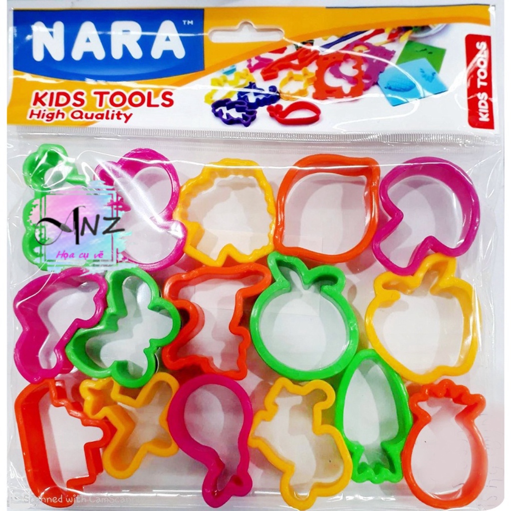 Bộ Khuôn đất nặn 16 món KIDDY CLAY 16SM