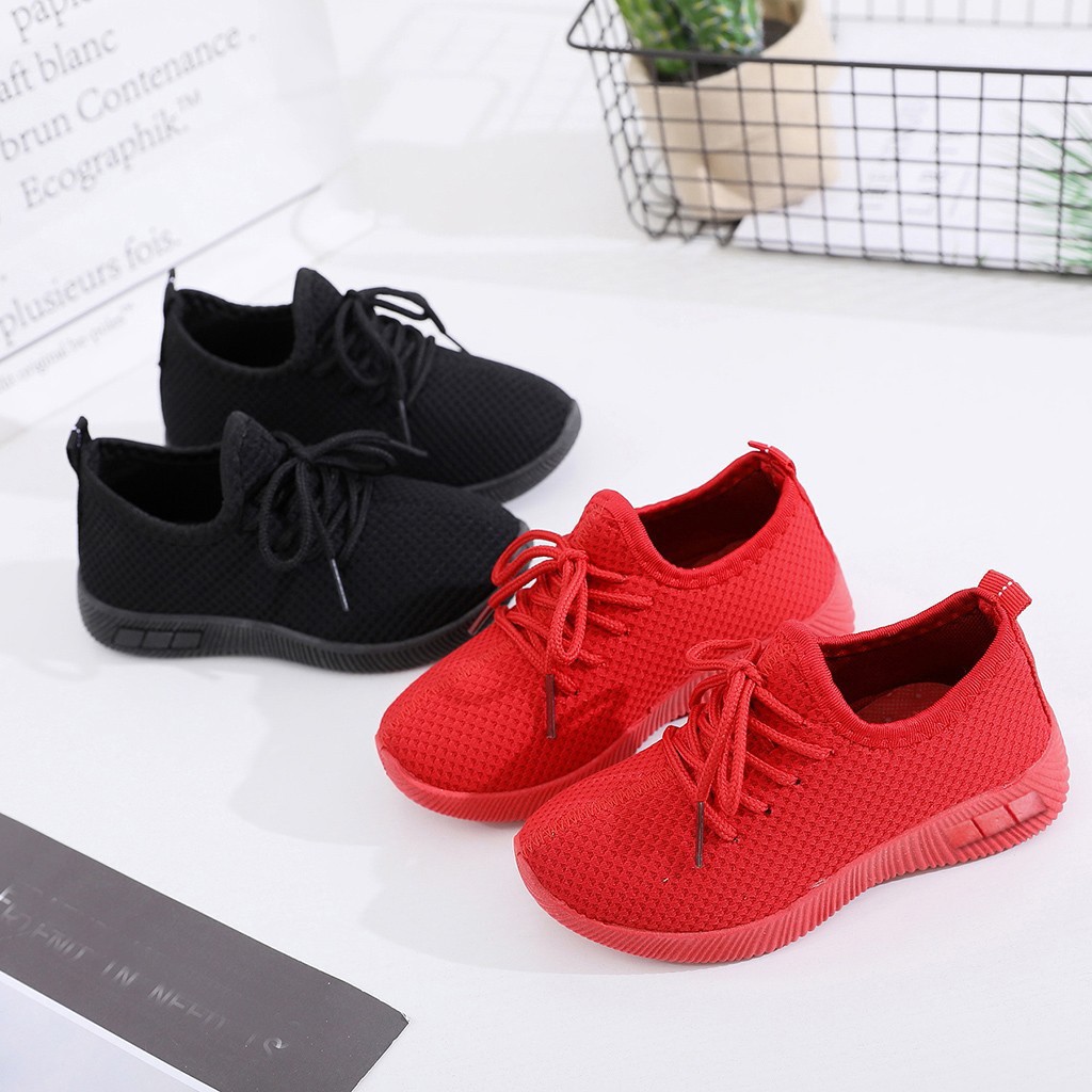 Children Infant Kids Baby Girls Boys Solid Sport Running Sneakers Casual Shoes