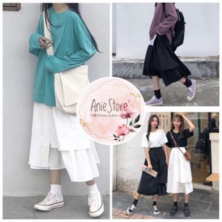 💃 Chân Váy Lệch Vạt 2 Tà So Hot
