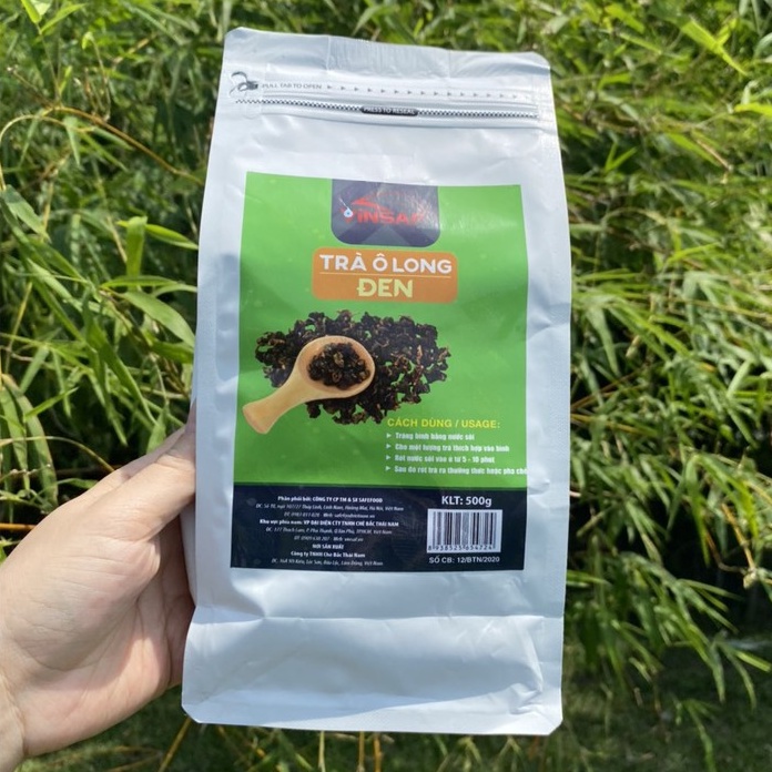 Trà ô long đen VinSaf 500 Gram nguyên liệu làm trà sữa và pha chế đồ uống TOLDV500