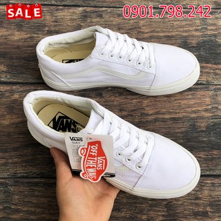 Giày Thể Thao V Old Skoll Trắng Full  [VIDEO+ ẢNH THẬT]