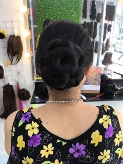 Búi hoa tóc giả ( búi phu nhân)