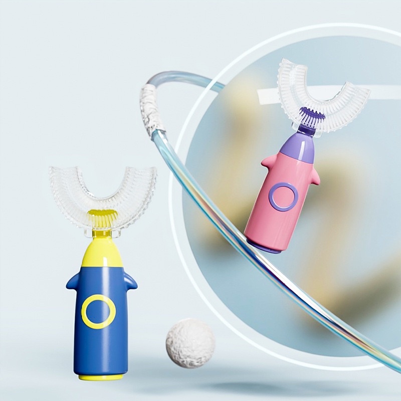 Bàn chải đánh răng cho bé chữ U silicon 1 - 8 tuổi loại đẹp