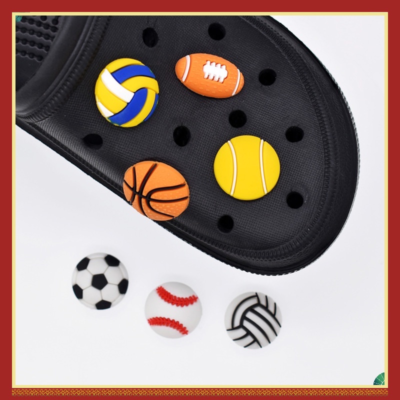 Phụ Kiện Khóa Giày Hình Hoa 3D Bằng Nhựa PVC Mềm Có Thể Tháo Rời Trang Trí Sân Vườn