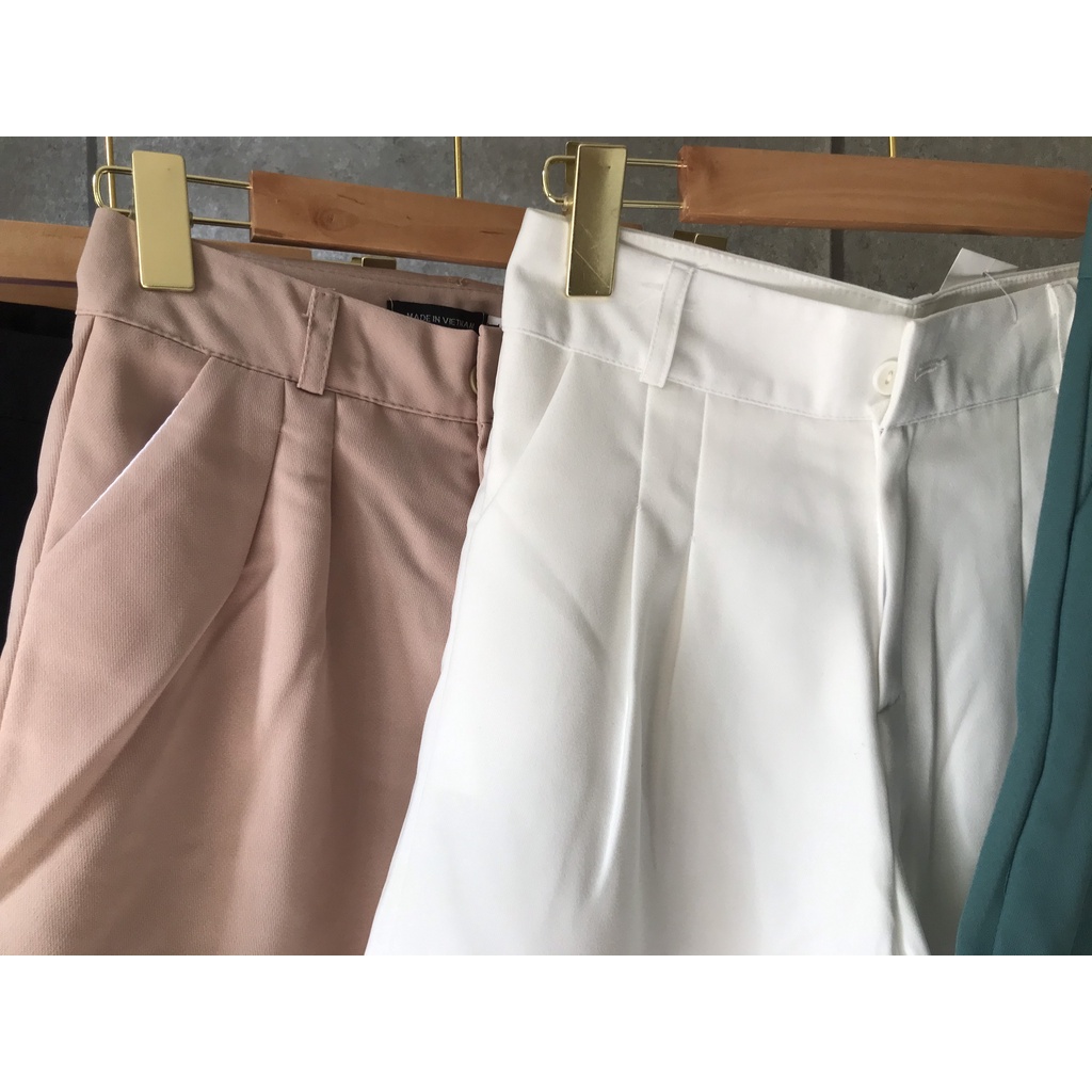 Quần Short Gấp Gấu Chất Liệu Vitex Mềm Min Cạp Siêu Cao
