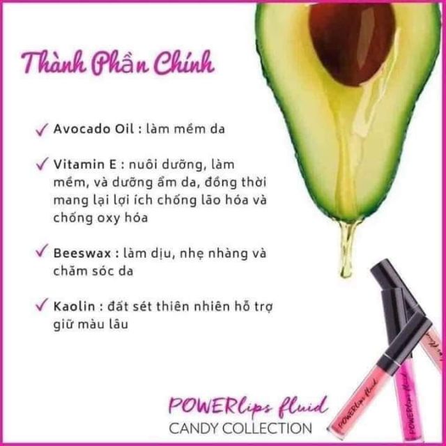 SON ƯỚT KHÔNG CHÌ LÂU TRÔI CỦA MỸ Powerlip