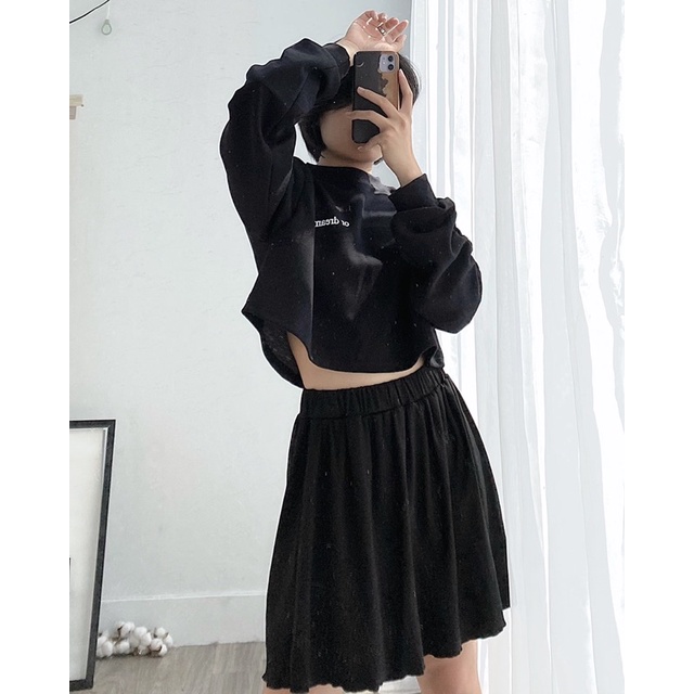 Set coptop tay bồng và chân váy