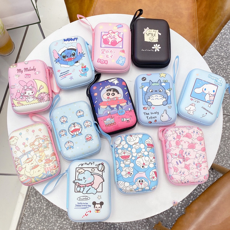 Túi Đựng Tiền Xu / Tai Nghe In Hình Shin-Chan / Doraemon Hoạt Hình Dễ Thương