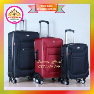 VALI VẢI DÙ CAO CẤP HÙNG PHÁT VLX-022. Chất liệu vải cao cấp chống thấm nước, 4 bánh xoay 360 độ. Size 20", 24", 28".