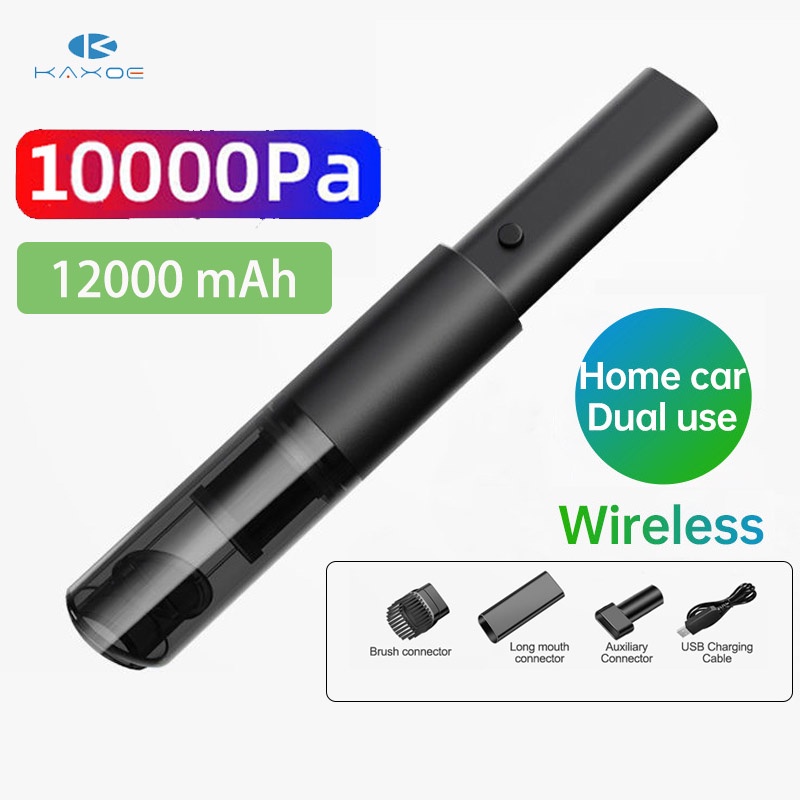 Máy hút bụi không dây KAXOE 10000PA có thể sạc lại cầm tay mini cho ô tô/ gia đình