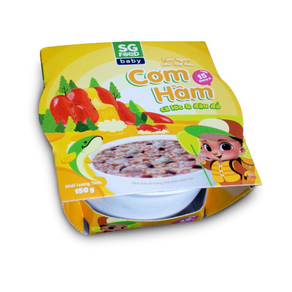 Cơm hầm cá lóc và đậu đỏ SG Food 150g