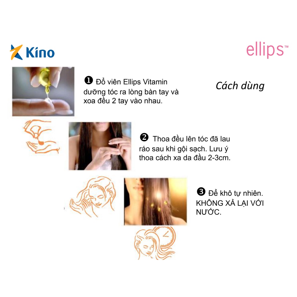 Kem ủ tóc Ellips Pro Keratin óng mượt - Thành phần keratin, vitamin và lô hội giúp óng mượt - Combo Mua 6 tặng 1