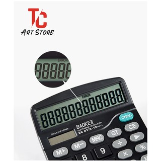 Máy tính 12 số Baoke - EC837A [NHÀ P.PHỐI VPP BAOKE – VPP Thành Công]