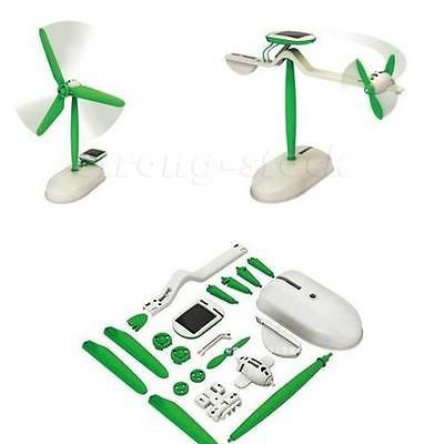 6 in 1 Solar DIY Educational Kit Toy Boat Fan Car Robot Windmill Puppy STGG mak