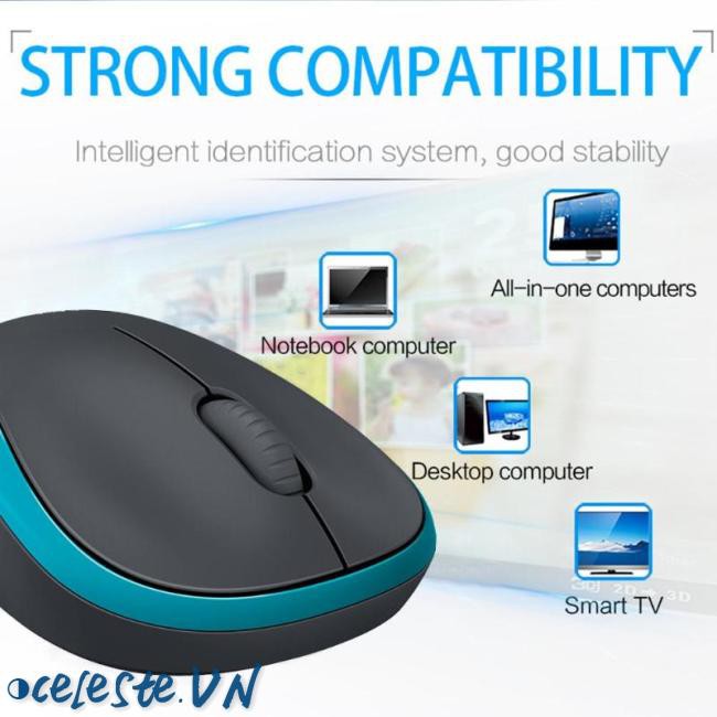 Chuột Quang Không Dây Logitech M186 2.4ghz 1000dpi