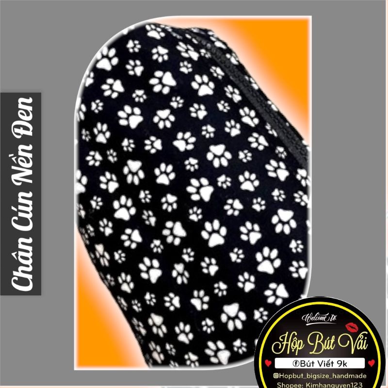 Hộp bút vải chân cún