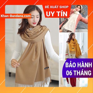 [NowShip] Khăn Quàng Cổ Len Cashmere Nữ - Khăn Choàng Cổ Giữ Ấm, Đi Biển Đẹp  Màu (Vàng, Nâu, Be, Đen, Đỏ, Xanh...)