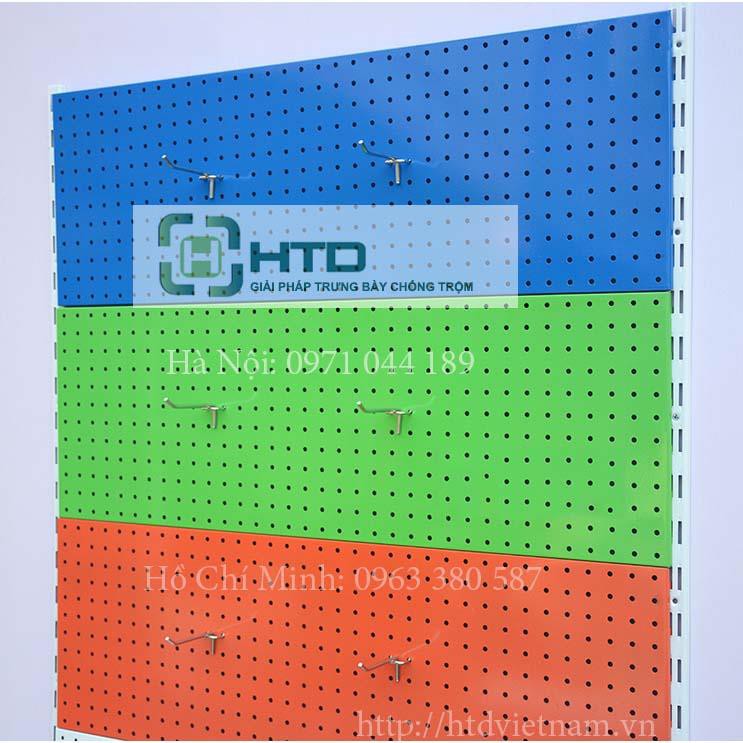 Bộ 5 tấm thép đục lỗ cài móc treo sơn tĩnh điện 88x30cm nhiều màu sắc lựa chọn