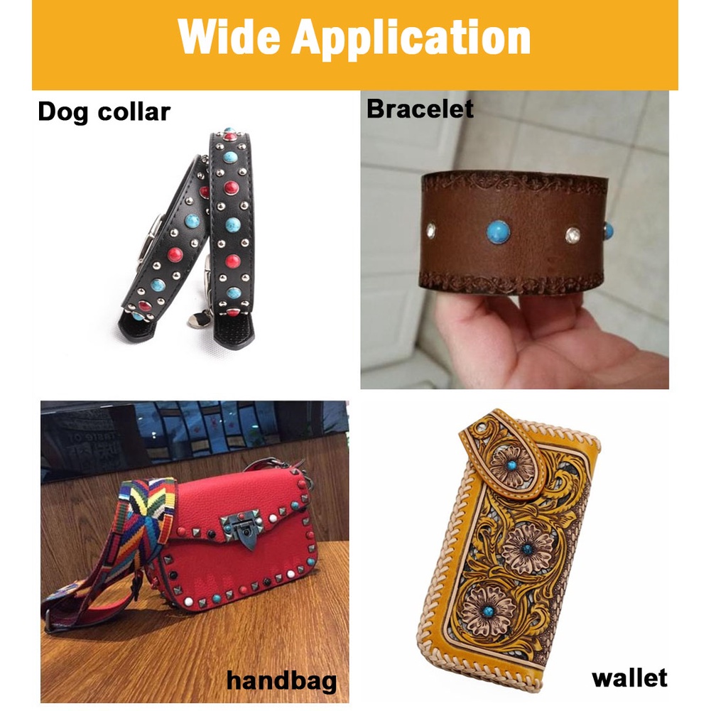 Set 100 Đinh Tán 8mm Bằng Đồng Thau Nhiều Màu Sắc Chuyên Dụng Làm Đồ Trang Sức Thủ Công