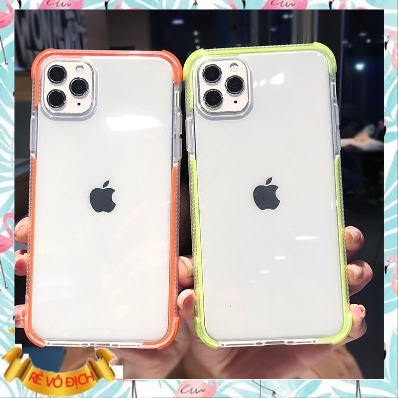 Ốp lưng iphone viền chống sốc 4 góc 6/6plus/6s/6s plus/7/7plus/8/8plus/x/xs/xs max/11/11 promax/12/12 pro max-Awifi K6-3