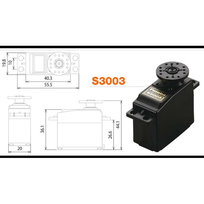 Servo Futaba S3003 Động cơ RC