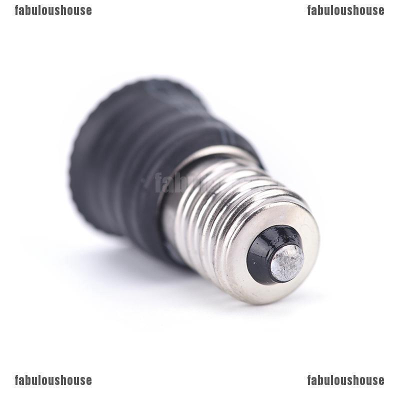 Hấp Dẫn 2 Cái / 10 Chiếc Đen E12 Sang E14 Bóng Đèn Chuyển Đổi Đèn LED Giá Đỡ Đèn Adapter Ổ Cắm liveup