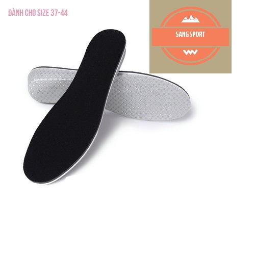 Cặp lót giày tăng chiều cao cao su, êm chân, thoáng khí độn đế tăng 1,5-4,5cm - Loại nguyên bàn chân - L14