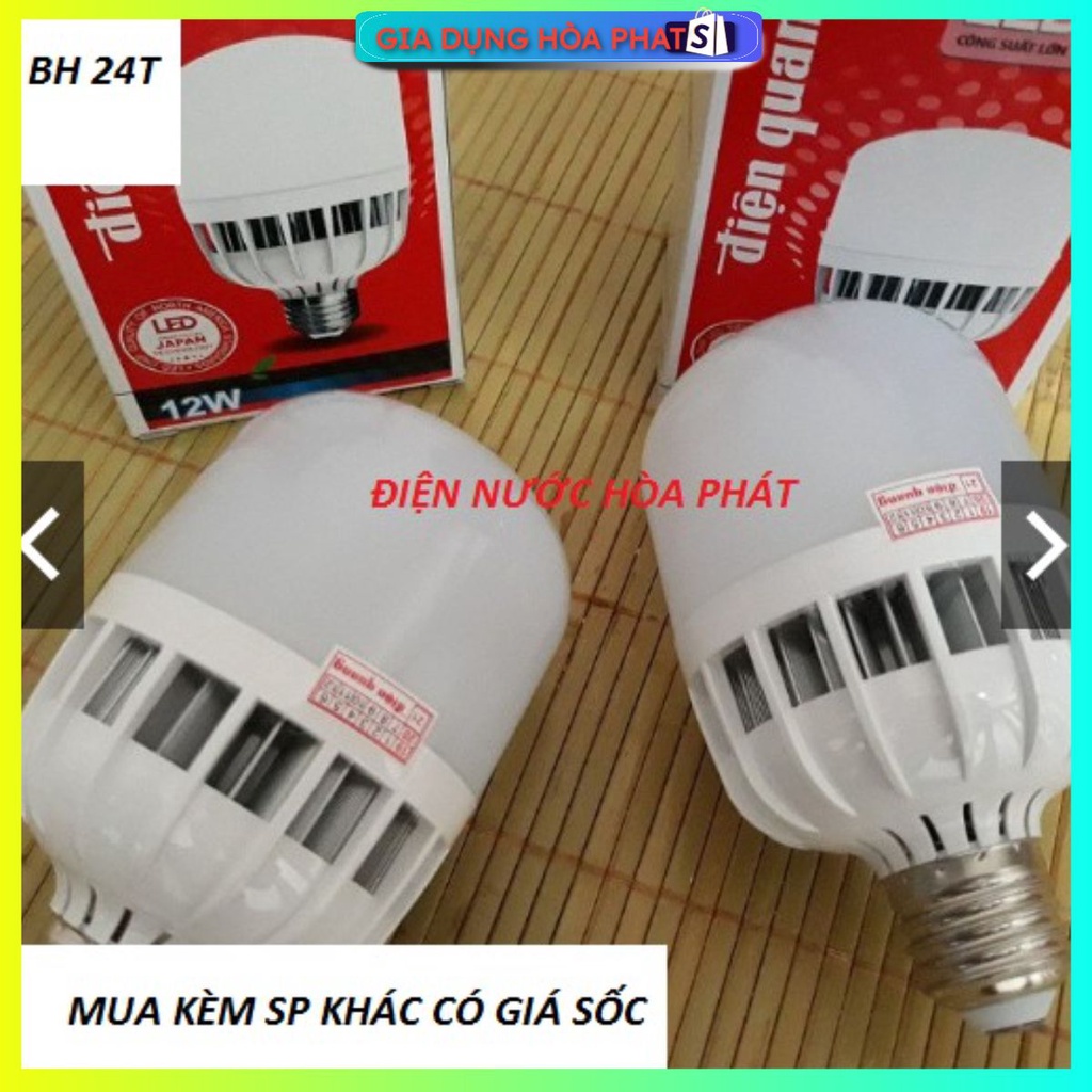 Bóng đèn led buld điện quang, bảo hành 24 tháng:5w,9w,12w,20w,30w,40w