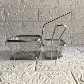 Rổ lưới Inox vuông tròn dùng cho nhà bếp.