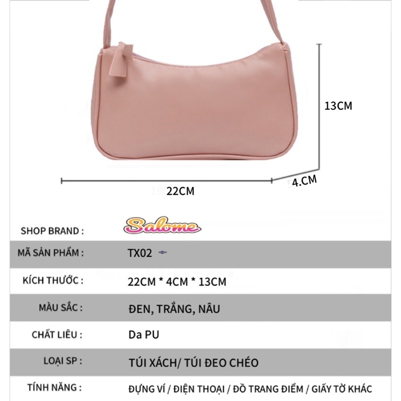 Túi Xách Tay Nữ Kẹp Nách Hàn Quốc Đẹp 2021_TDC041