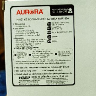 NHIỆT KẾ THỦY NGÂN AURORA
