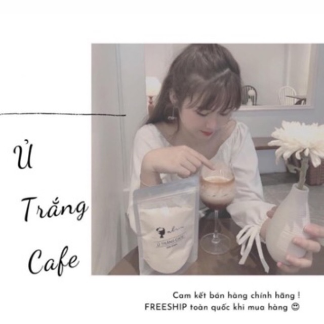 Ủ Trắng Cafe Hàng Chuẩn Cty Tặng Kèm Bột Trà Xanh + Que Trộn