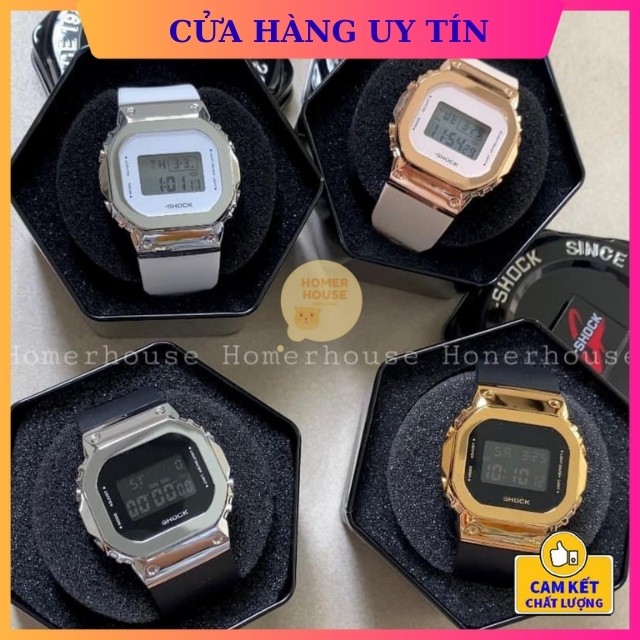 Đồng Hồ Điện Tử Thể Thao Nữ Nam S5600 Viền Thép Không Gỉ, Dây Cao Su Siêu Bền, Nhiều Màu Cực Đẹp (HW4F)