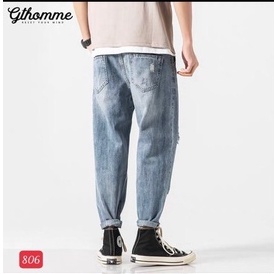 Quần baggy nam rách from suông,rộng cao cấp -phong cách hàn quốc hottrend Lady-Hn Store88 ms 806